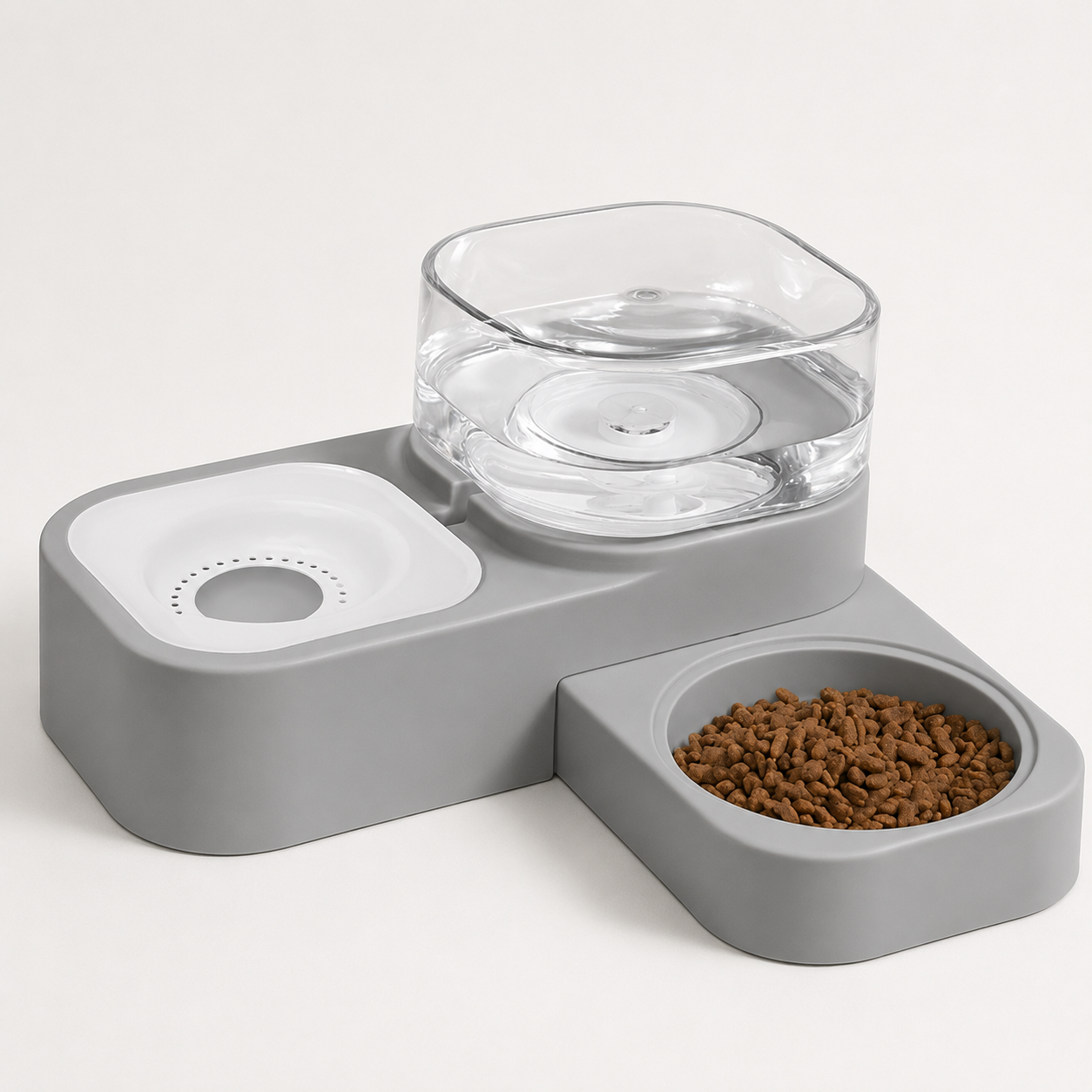 2-in-1 Automatic Water & Food Feeder for Cats and Small Dogs