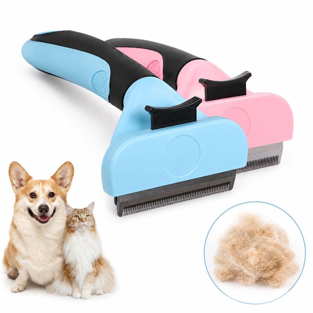 Pet Hair Remover Brush – Dog & Cat Deshedding Comb