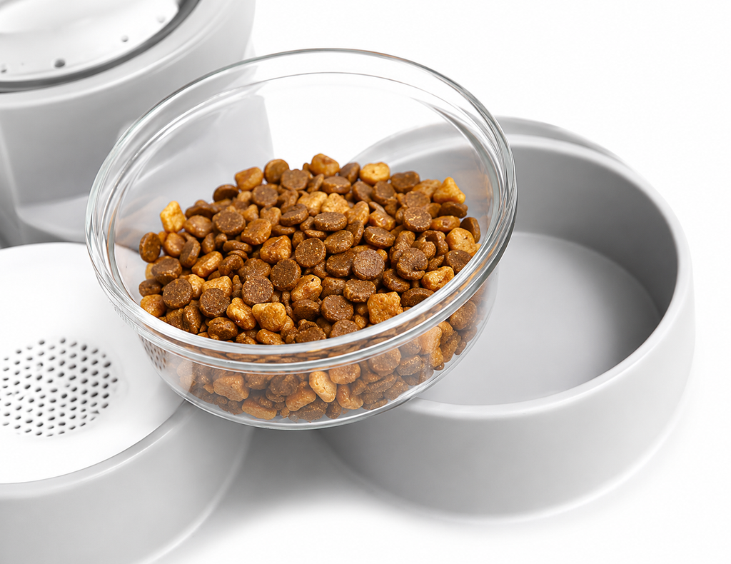 2-in-1 Automatic Water & Food Feeder for Cats and Small Dogs