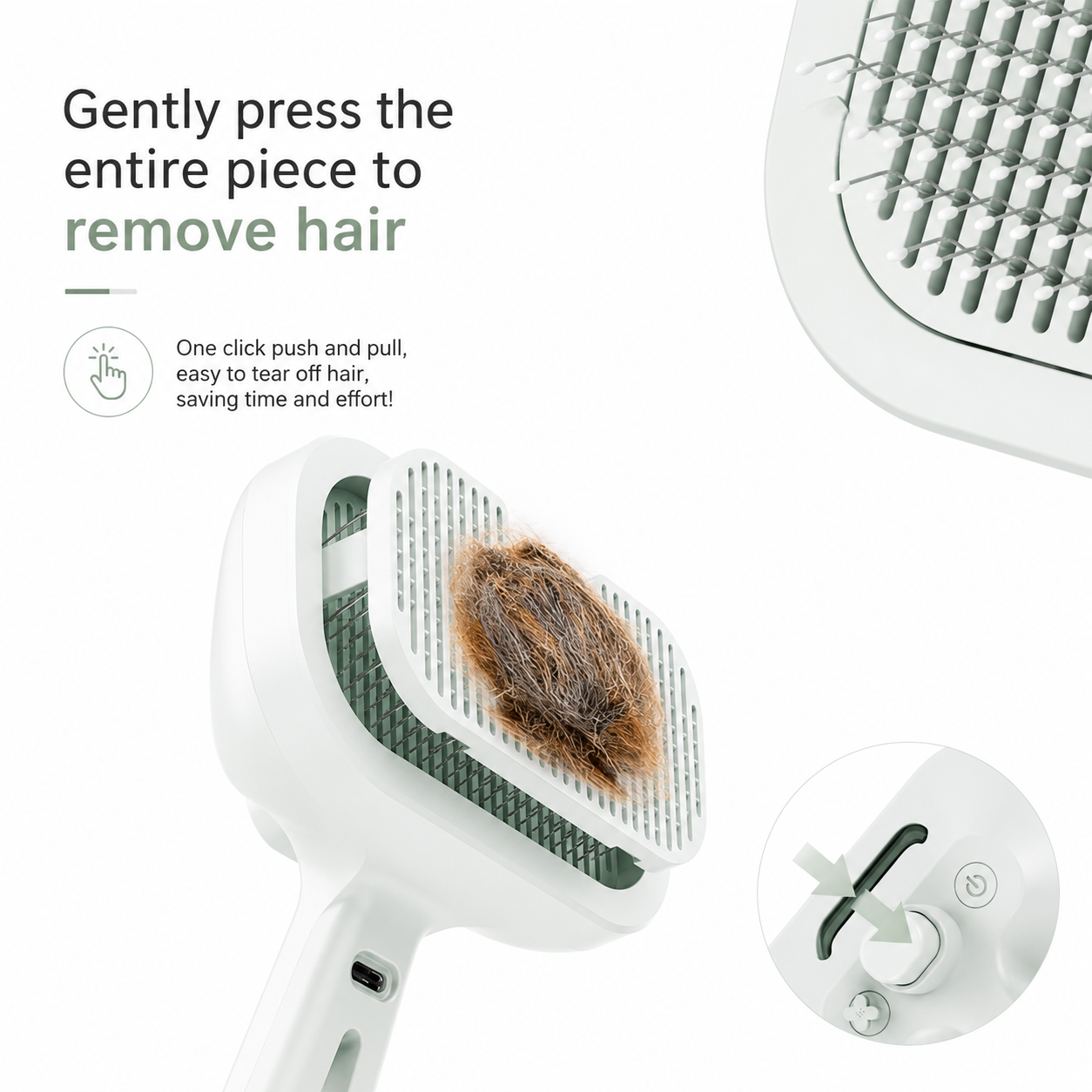 Steam Pet Brush – Self-Cleaning 3-in-1 Deshedding Tool