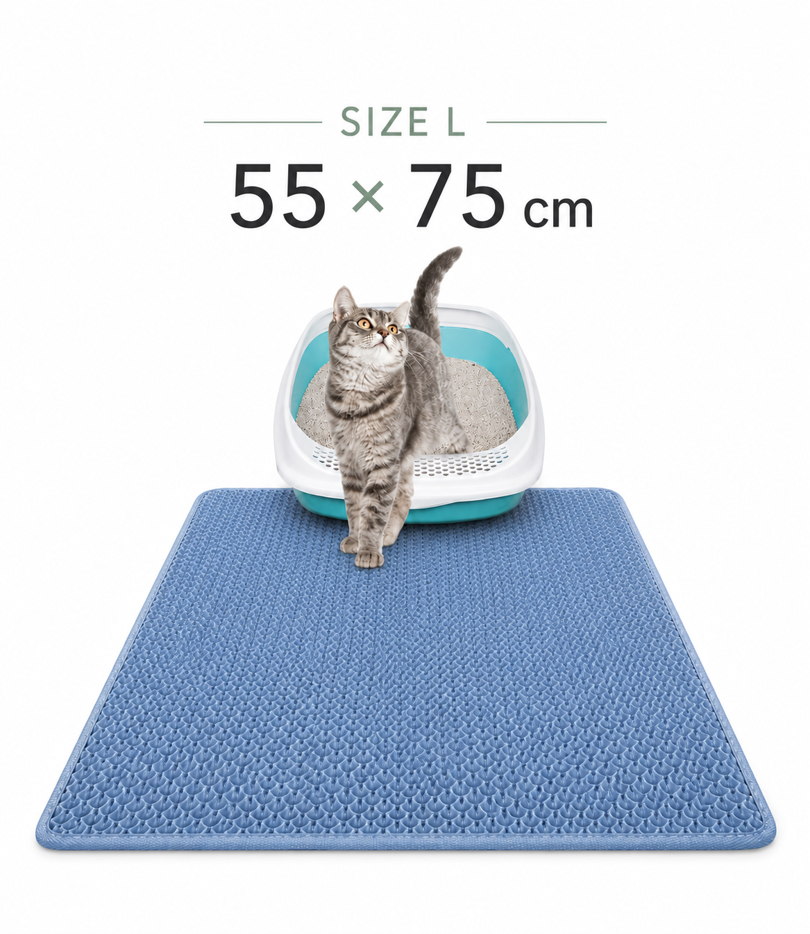 Waterproof Cat Litter Trapping Mat – Honeycomb Design