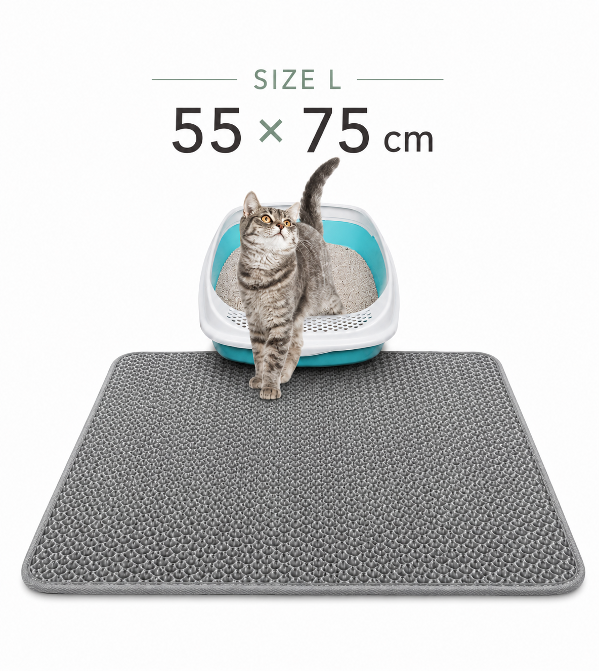 Waterproof Cat Litter Trapping Mat – Honeycomb Design