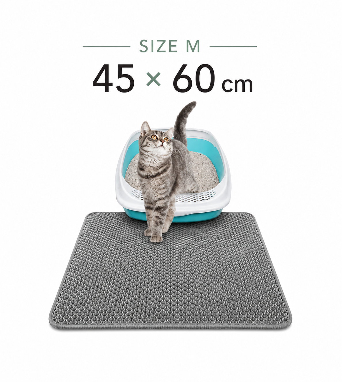Waterproof Cat Litter Trapping Mat – Honeycomb Design