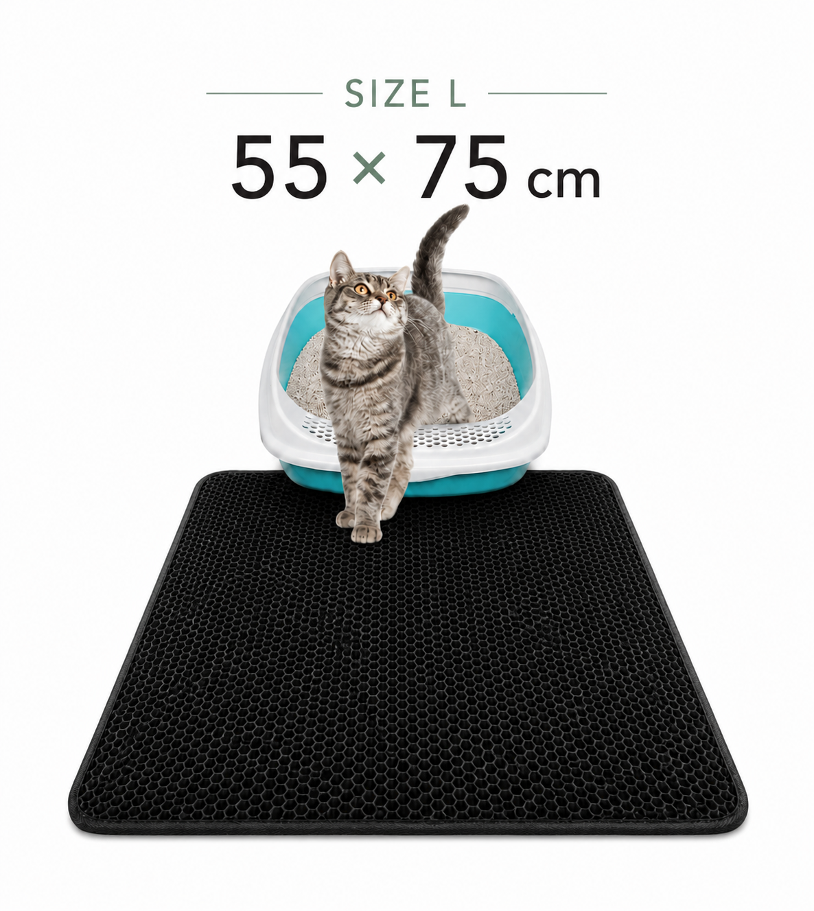 Waterproof Cat Litter Trapping Mat – Honeycomb Design