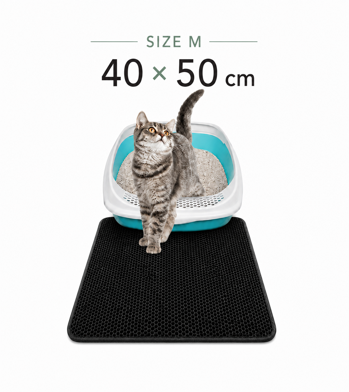 Waterproof Cat Litter Trapping Mat – Honeycomb Design