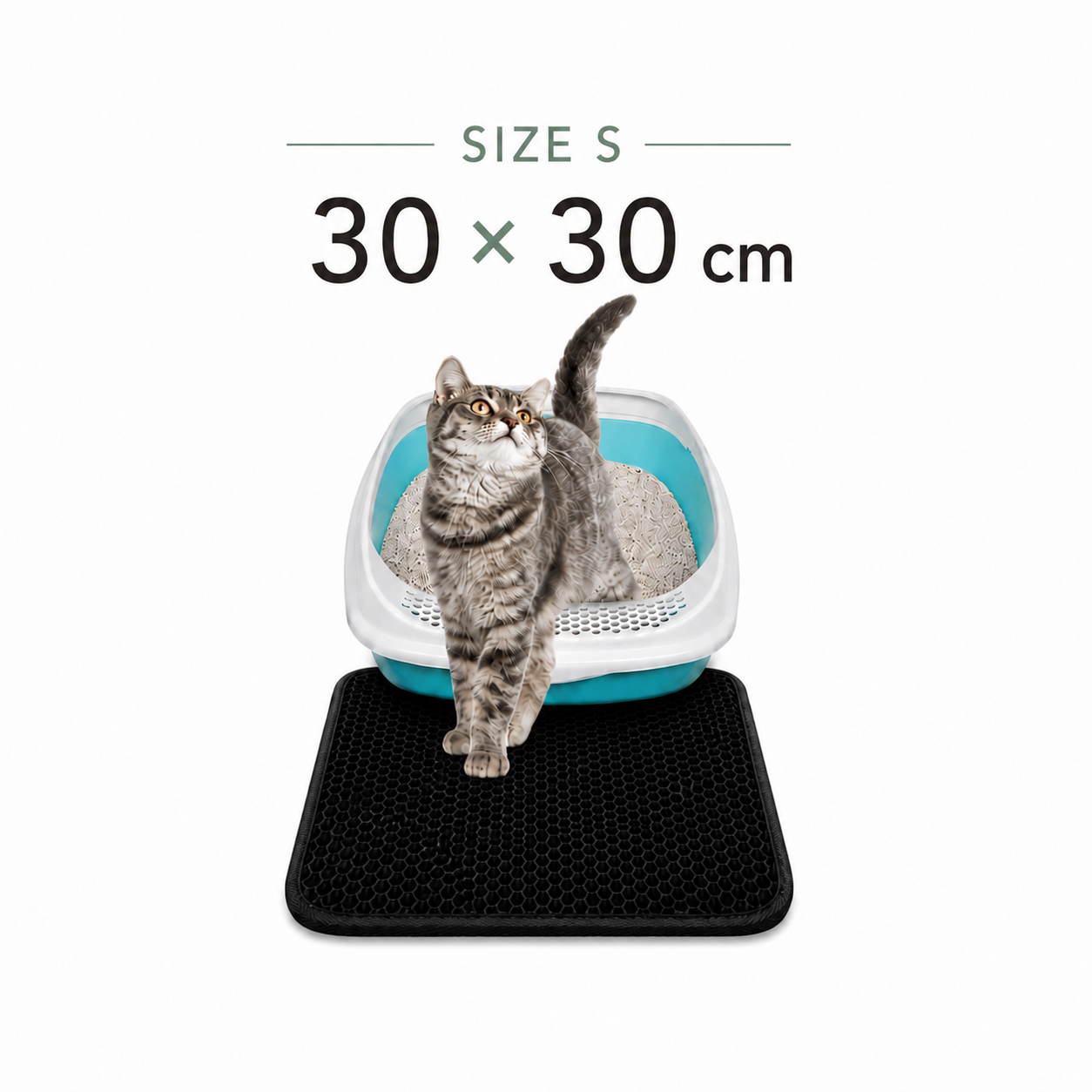 Waterproof Cat Litter Trapping Mat – Honeycomb Design